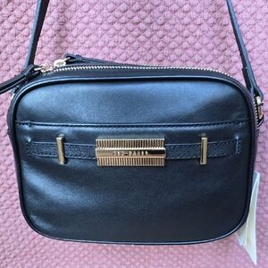 Ted Baker Black Crossbody Bag with Gold Accents
